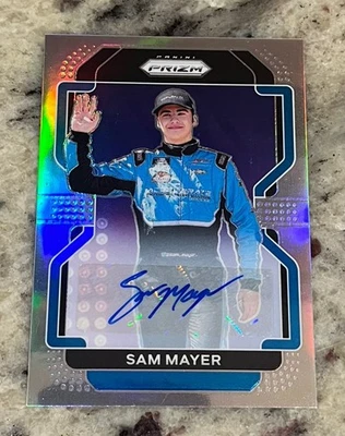 2022 Panini Prizm No. 47 Sam Mayer Silver Prizm Auto JR. Motorsports  - Image 1 of 2