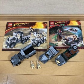 LEGO Indiana Jones Race For The Stolen Treasure 7622 & River Chase 7625 Set Used