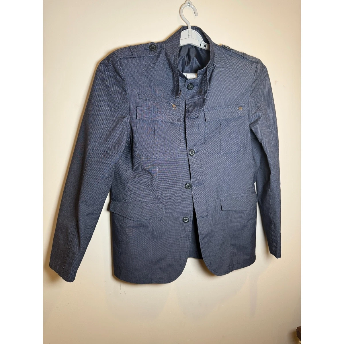 navy utility jacket products for sale | eBay