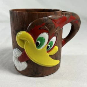 Vintage 1960s Woody Woodpecker F&F Mold & Die Work Plastic Cup Dayton OH - Picture 1 of 7