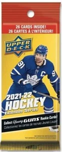 2021-22 Upper Deck Extended Series NHL Hockey 26 Card Fat Pack - Imagen 1 de 1