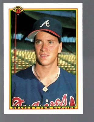 Tom Glavine 1990 Bowman Tiffany #2 - Image 1 of 2