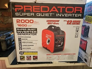 Predator 1600/2000W Gas-Powered Super Quiet Inverter Generator BRAND NEW - Picture 1 of 1