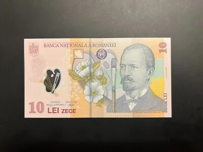 10 Lei 2018(2024), Romania Polymer note, UNC (4) - Image 1 of 2