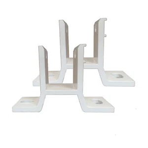 ALEKO Wall Mounting Brackets for Retractable Awnings, Lot of 2 White Brackets - Picture 1 of 5