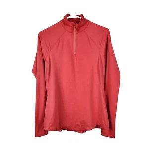 Mountain Hardwear Top Womens M Coral 1/4 Zip Hiking Base Layer Lightweight - Picture 1 of 10