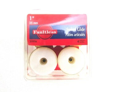 FAULTLESS #31916 1" SWIVEL GLIDES 4PCS