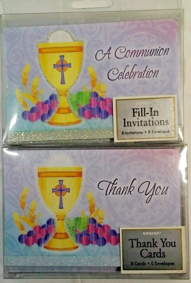 Communion Card  Invitations  or  Thank you New  Choice  of lot  - Image 1 of 1
