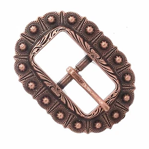 Engraved Bridle Buckle Antique Copper 3/4" 7851-10 - Bild 1 von 2