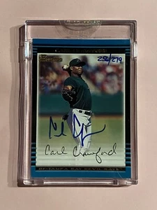 Carl Crawford 2002 Bowman Buyback 2006 Auto Autograph /279 - Picture 1 of 2