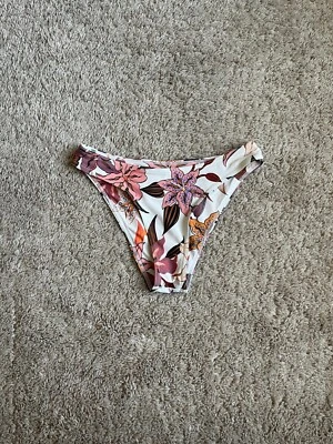 Parte inferior de bikini STONE FOX SWIM floral Luka para mujer talla XSMALL USADO EN EXCELENTE ESTADO Foto 1 de 4