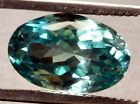 14.30 Cts. Natural Light Green Bi-Color Sapphire Oval Shape Certified Gemstone