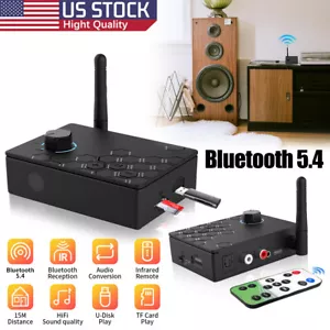 Wireless DAC Converter w/Remote & Optical/RCA/3.5mm Outputs - Picture 1 of 3