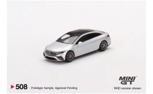 Mercedes-Benz EQS 580 4MATIC Argento Metallizzato - 1:64 - Mini GT (MGT00508-L) - Foto 1 di 1