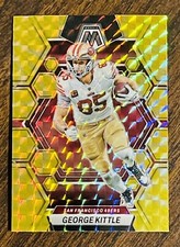2023 Mosaic George Kittle #214 Gold Reactive Prizm 49ers Color Match