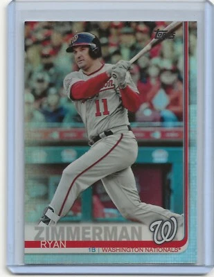 RYAN ZIMMERMAN 2019 Topps Series 1 Rainbow Foil Parallel Nationals (#133) - Image 1 of 2
