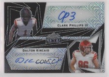 2023 Leaf Metal Black Mojo /3 Clark Phillips III Dalton Kincaid Rookie Auto RC