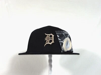 New Era MLB Detroit Tigers 1945 Side Patch Gold Leaf Pins 59FIFTY Hat Sz 8 RARE - Image 1 of 4
