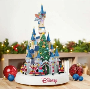 Disney - Castillo Animado con Luces y Música - Navidad, Mickey Pooh Donald - Imagen 1 de 7