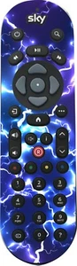 Recubrimiento/pegatina de vinilo con control remoto eléctrico azul para adaptarse a SKY Q Non Touch sq2 - Imagen 1 de 3