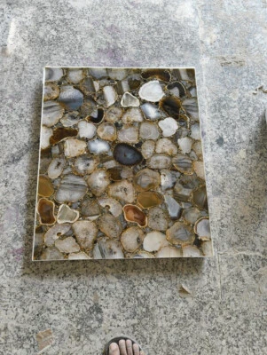 Console Agate,Yellow Agate Table,Coffee,Side Table, Centre Table Decor - Image 1 of 4