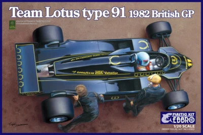 Ebbro 20012 Team Lotus Type 91 British GP 1982 Formel 1 - Kit Bausatz 1:20  - Bild 1 von 4