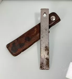 Vintage Schrade Old-Timer HS1 Honesteel w/ Original Leather Sheath 7" Length USA - Picture 1 of 11
