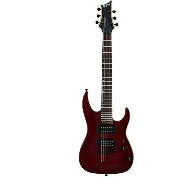 Mitchell MM100 Mini Double Cutaway Electric Guitar - Blood Red