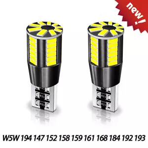 For Kawasaki Ninja ZX-14 2006-2011/12v headlight Pair LED bulbs W5W 194 147 - Picture 1 of 9