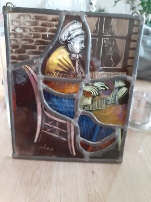 Magifique Vitrail Ancien .Signé Marlio sous Réserve?? - Photo 1/4