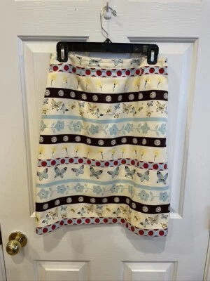 Harold's Skirt Size 6 Silk & Cotton, Lined Pencil Style  - Image 1 of 4