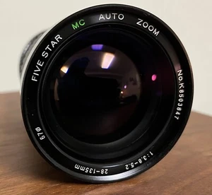 Toyo Optics Five Star MC Auto Zoom 28-135mm 1:3.8-5.2 Canon Lens - Picture 1 of 8