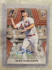 2023 Topps Series 2 Baseball Stars Auto Card Alec Burleson GOLD /50 Rookie RC