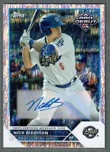 2023 Topps Pro Debut Nick Biddison Auto Sparkle #/199 Quakes Dodgers SP - Picture 1 of 2