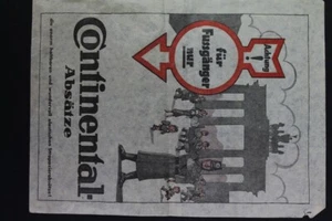 alter Druck Werbung Continental Absätze für Fußgänger Vintage Retro - Picture 1 of 5