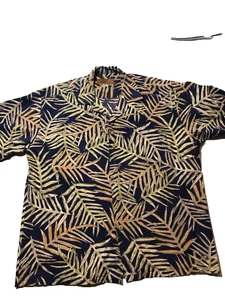 ISLAND TRADITIONS OF HAWAII MENS LARGE BUTTON UP SHIRT PRINT ALLOVER MADE IN USA - Picture 1 of 9
