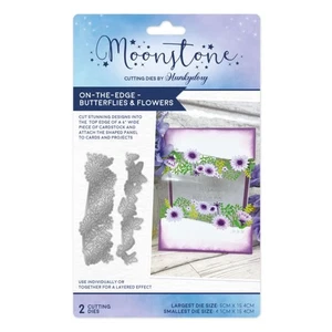 Hunkydory - Mondstein Stanzformen - am Rand - Schmetterlinge & Blumen - MSONE1073 - Bild 1 von 2