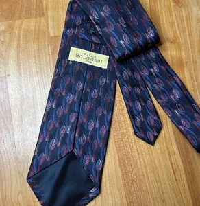 Cravatta collo uomo Villa bolgheri italia blu/rosso usata in ottime condizioni - Foto 1 di 3