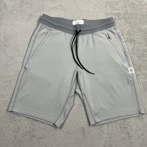 Reigning Champ Herrenshorts mittelgrau Athletik Training Stretch Reißverschlusstasche Fitnessstudio - Bild 1 von 10