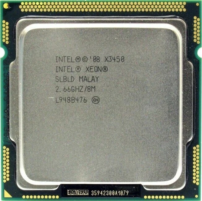 Intel Xeon X3450 CPU 2.66GHz 8M 1333MHZ Socket LGA 1156 SLBLD Processors - Image 1 of 1