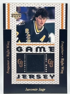 1996-97 Upper Deck Game Jersey Black-Jaromir Jagr 1:2500!🔥RARE🔥 - Picture 1 of 10