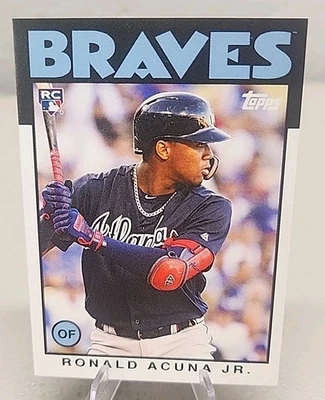 2018 TOPPS THROWBACK THURSDAY TBT #202 RONALD ACUNA JR ROOKIE RC /1371 - Image 1 of 2