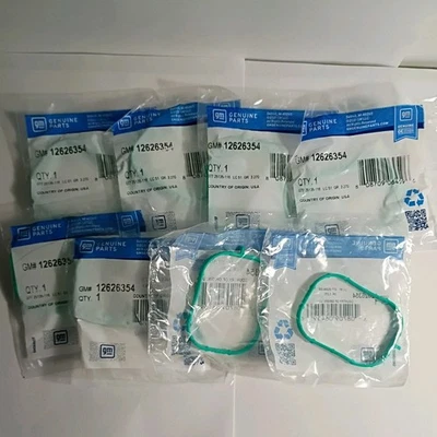 GENUINE GM INTAKE MANIFOLD GASKET SET OF 8 NEW 12626354 - Image 1 of 3