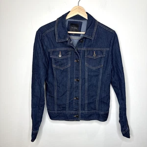 The Limited Denim Jean Jacket M Dark Blue Wash Western Classic Pockets Country - Picture 1 of 4