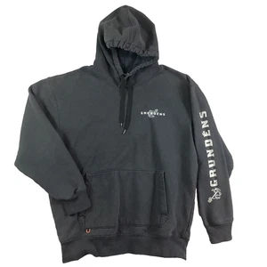Grundens Sweden Hoodie Men's Sz Large Blue Drawstring Large Front Pocket Cotton - Picture 1 of 11