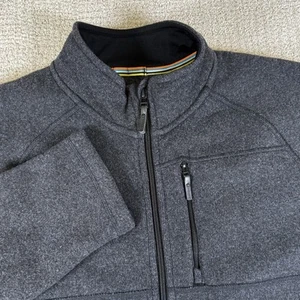 Chaqueta Smartwool para hombre XL gris tejida lana cremallera completa - Imagen 1 de 7