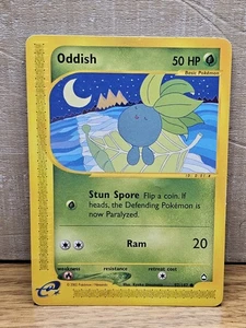 Oddish 97/147 Aquapolis Non-Holo Pokémon Karte TCG  - Bild 1 von 18