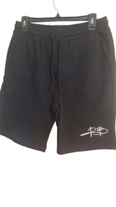 BJ THE CHICAGO KID & RSVP GALLERY schwarze Fleece-Shorts Größe Medium Collab Active - Bild 1 von 5