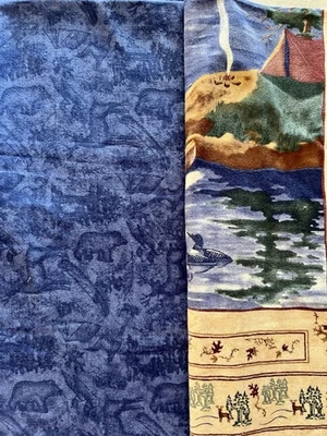 Moda Camp Wilderness Holly Taylor ~2 Flannel Panels + 2.6 Yds Fabric Lot OOP/HTF - Image 1 of 4