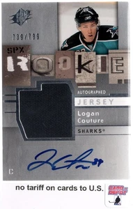 2009-10 SPx Rookies #169 Logan Couture Jersey Autograph RC 739/999 - Bild 1 von 2